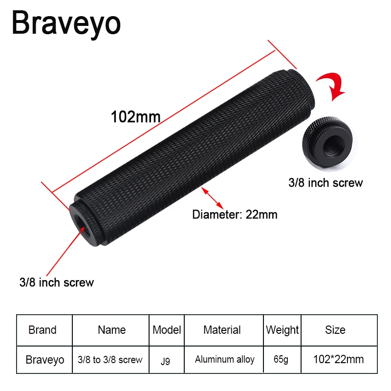 1/4 to 3/8 SLR Camera Stand Extension Rod Aluminum Alloy Ballhead Tripod Adapter 1/4 3/8 to 5/8-27 Microphone Stand Accessory