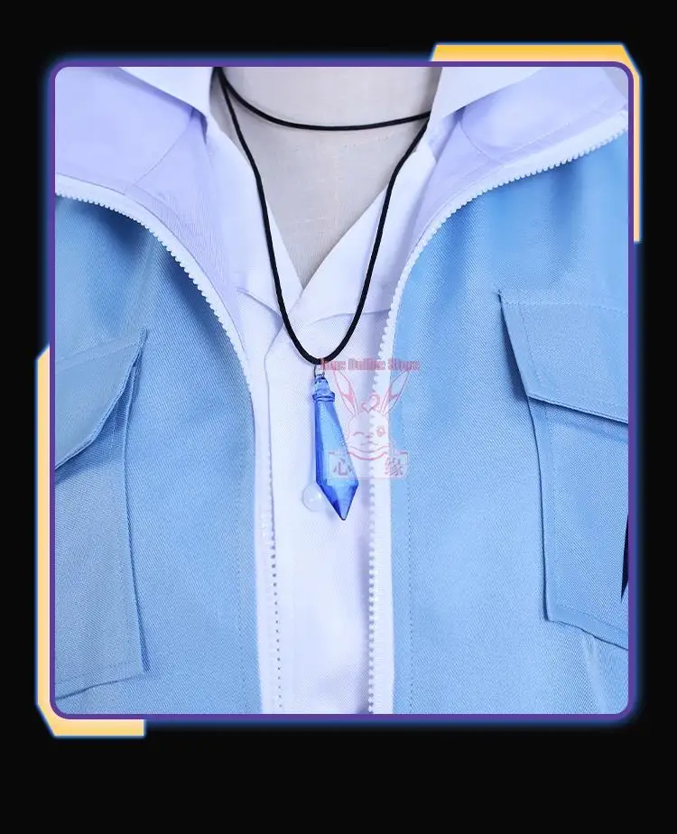 Eiden Cosplay Nu: Carnival Cosplay Costume with Necklace Custom Size Game Nu: Carnival Eiden Cosplay Nu Carnival Halloween 11
