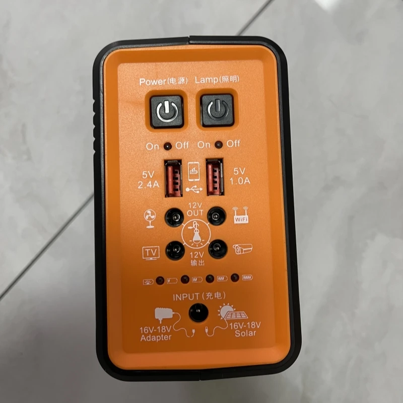 Portable Power Station Solar Panel Power Storage 25200mAh LiFePO4 Generator System Lighting USB Charging Home Outdoor Camping