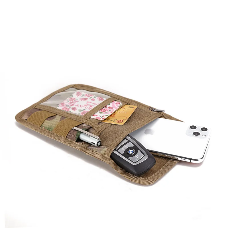 Taktische Protable Hängen Tasche ID Karte Halter Kredit Passport Organizer EDC Utility Tool Tasche Wandern Jagd Zubehör – Detail 5