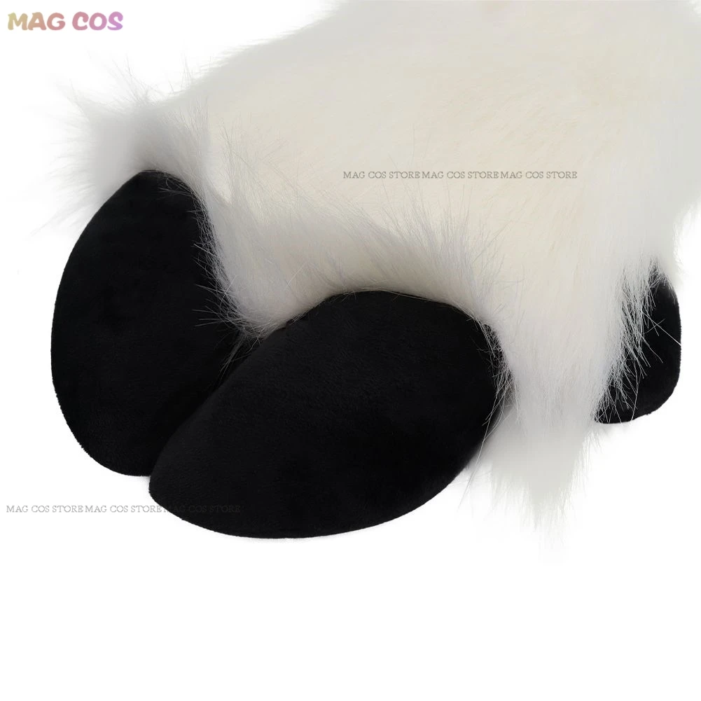 Fursuit Cosplay Paw Gloves Kigurumi Accessories Furry Kig Cosplay Sheep Trotters Handwear Animal Party Wearable