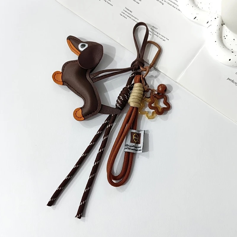 Dachshund Bag Chains Women Bag Decorations Bag Charms Handbag Accessories Fashion Bags Ropes Hanging Lanyard Handbag Pendant