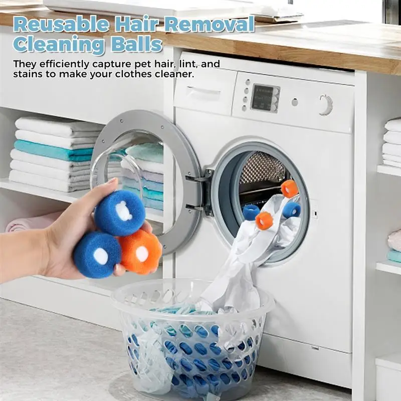 Hair Remover 10Pcs Hair Removal Cleaning Balls Clothes Adsorption For Laundry Washing Machine