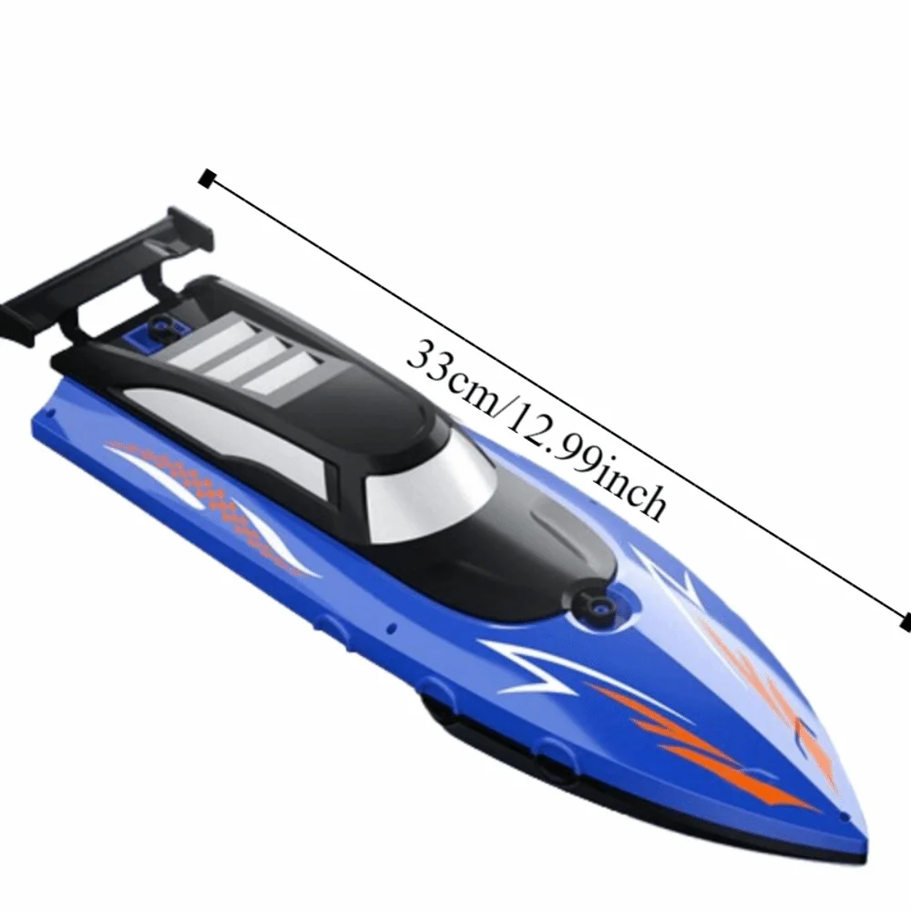 High Speed Remote Control Boat Electric Watercraft Dual Motors Remote-controlled Vesse Long-lasting LED Light Mini Rc Boat