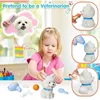 Pet Cat Dog Carrier Backpack Toy, 18PCS Pet Care Playset,Vet Clinic and Doctor Kit for Kids, Pet Veterinarian Medical Role Play 4