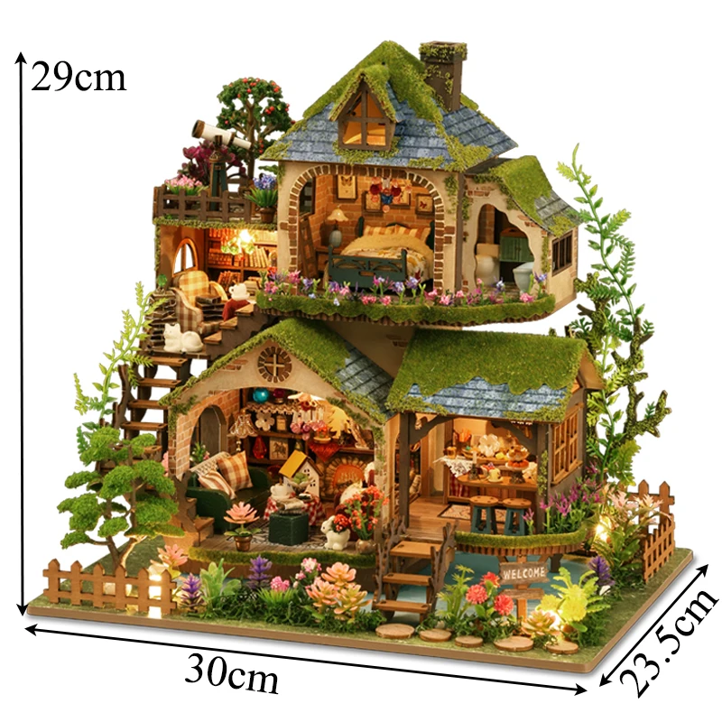 DIY Wooden Miniature Model Kit Forest Adventures Casa Doll Houses