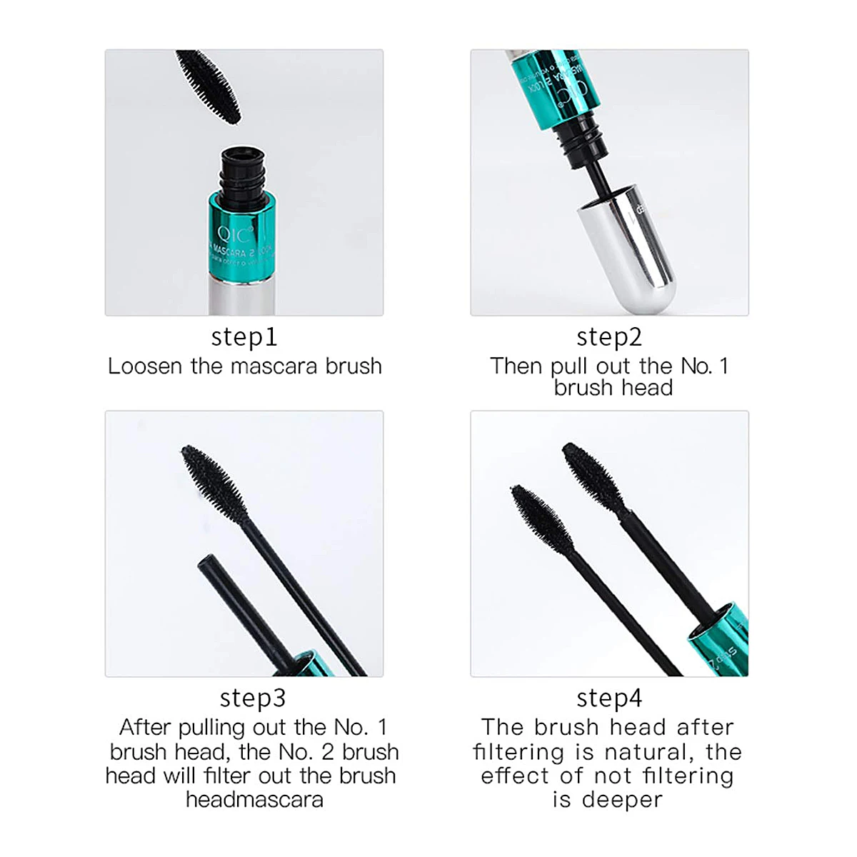 Ultimate Waterproof Silk Fiber Mascara for Voluminous Lengthening