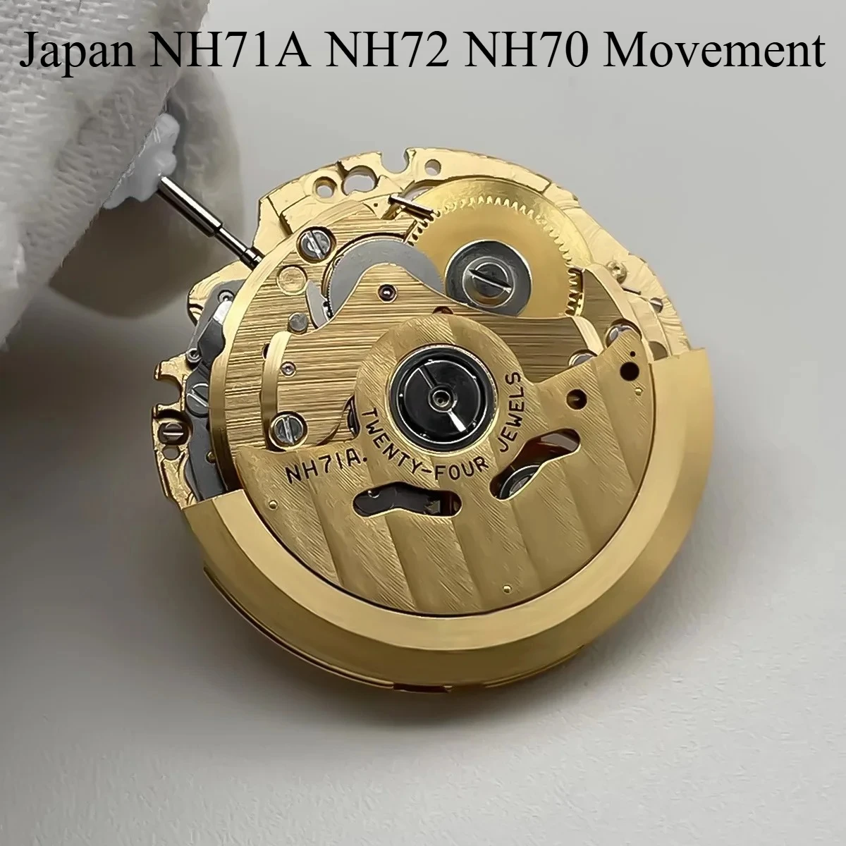 오리지널 NH71 NH72 NH70 고정밀 스켈레톤 무브먼트 오토매틱 자동 와인딩 24석 메커니즘 개조 부품