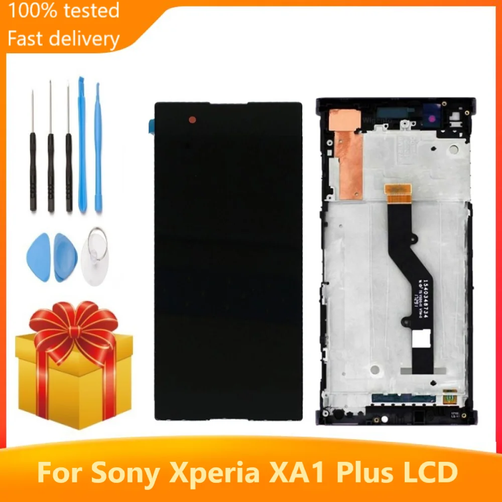 ЖК-дисплей для Sony Xperia XA1 Plus G3412 G3416 G3426 дисплей с сенсорным экраном и дигитайзером в