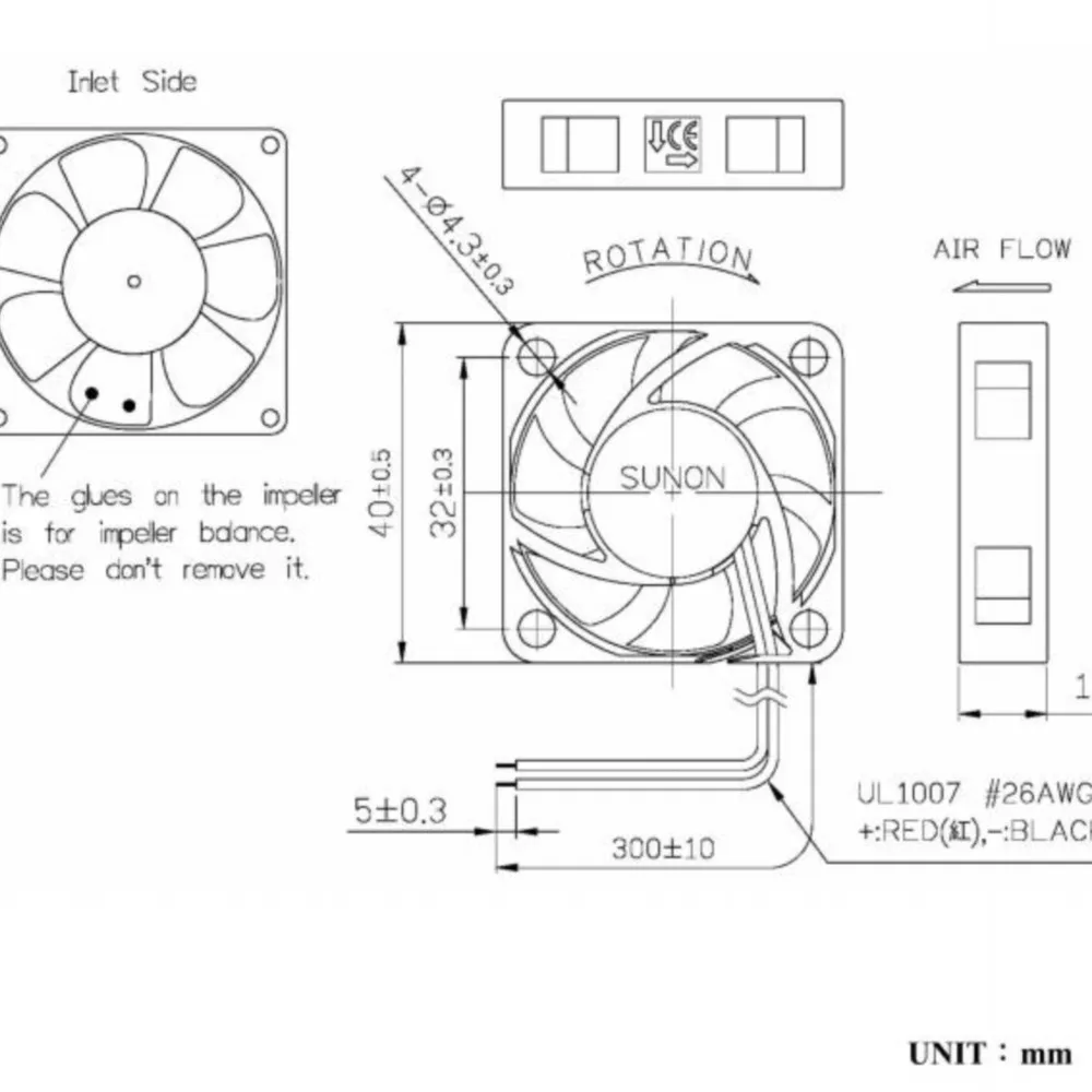 새로운 3D 프린터 24V 40mm 팬 MF40102VX-1Q03C-A99 Sunon 자기 베어링 4010 냉각 압출기 Hotend BLV Mgn Cube Ender