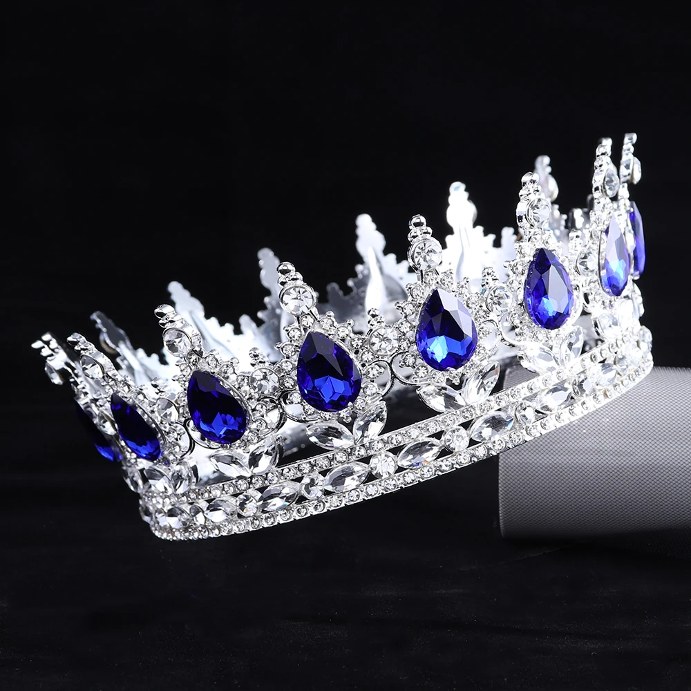 Bridal Crown Colorful Crystal Princess Tiara Wedding Jewelry Head Accessories Women Headpiece jewelry accessories hair accessory hair headdress bridal headwear hair band crown