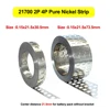 1kg 0.15x21.5x30.5mm Pure Nickel Strip Center Distance 21.5mm 21700 Iithium Battery Without Bracket  Pure Nickel Belt Welding N 1