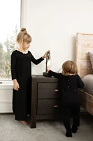 Ensemble en coton doux Ali Co SS26 pour enfants, vêtements décontractés d'été pour garçons et filles, pyjamas, barboteuse pour bébé fille, robe pour adolescente 5