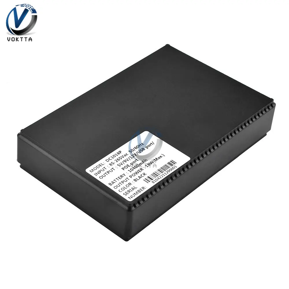 10400mAh Mini UPS Uninterrupted Power Supply DC 5V/9V/12V/15V/24V Battery Backup Power Adapter for Wireless Router Optical Cat