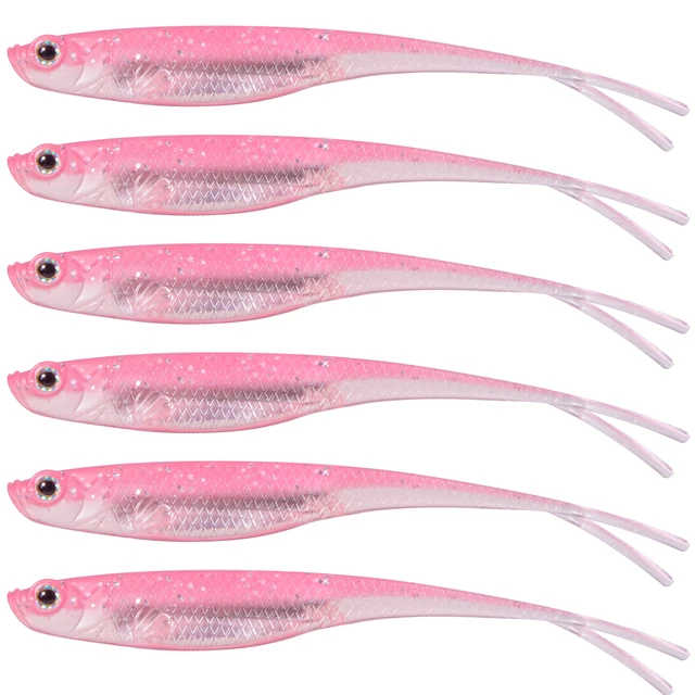 Leurre Souple Jackall Crevette Eau Salée 2.8 Pouces - Red Belly Devil (7610) - 6 Pièces