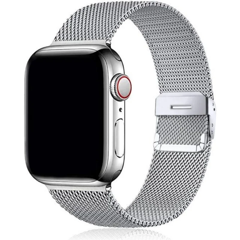 Elegant Milanese Stainless Steel Watch Band - Premium Adjustable Strap