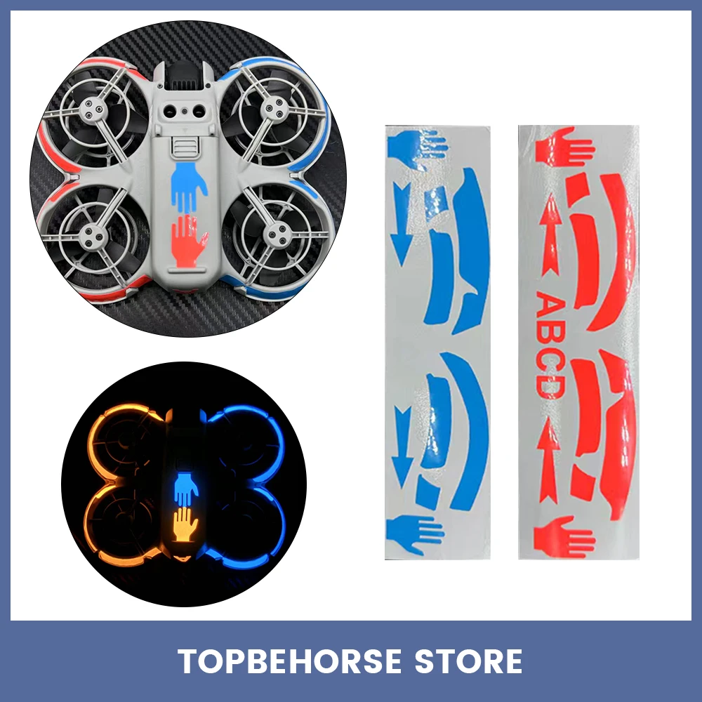 For DJI Neo Glow-In-The-Dark Stickers Personalised Colourful Light-Absorbing Stickers Drone Night Flight Decoration Accessories