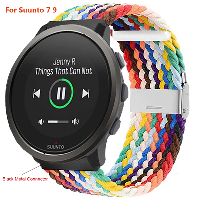 Cinturino Garmin Venu Sq Cinturino In Silicone Di Ricambio Per Suunto 7/9/9 Baro/Spartan Sport/D5 - Fibbia In Lega Di Zinco, Comfortevole E Ipoallergenico Fibbia Zinco