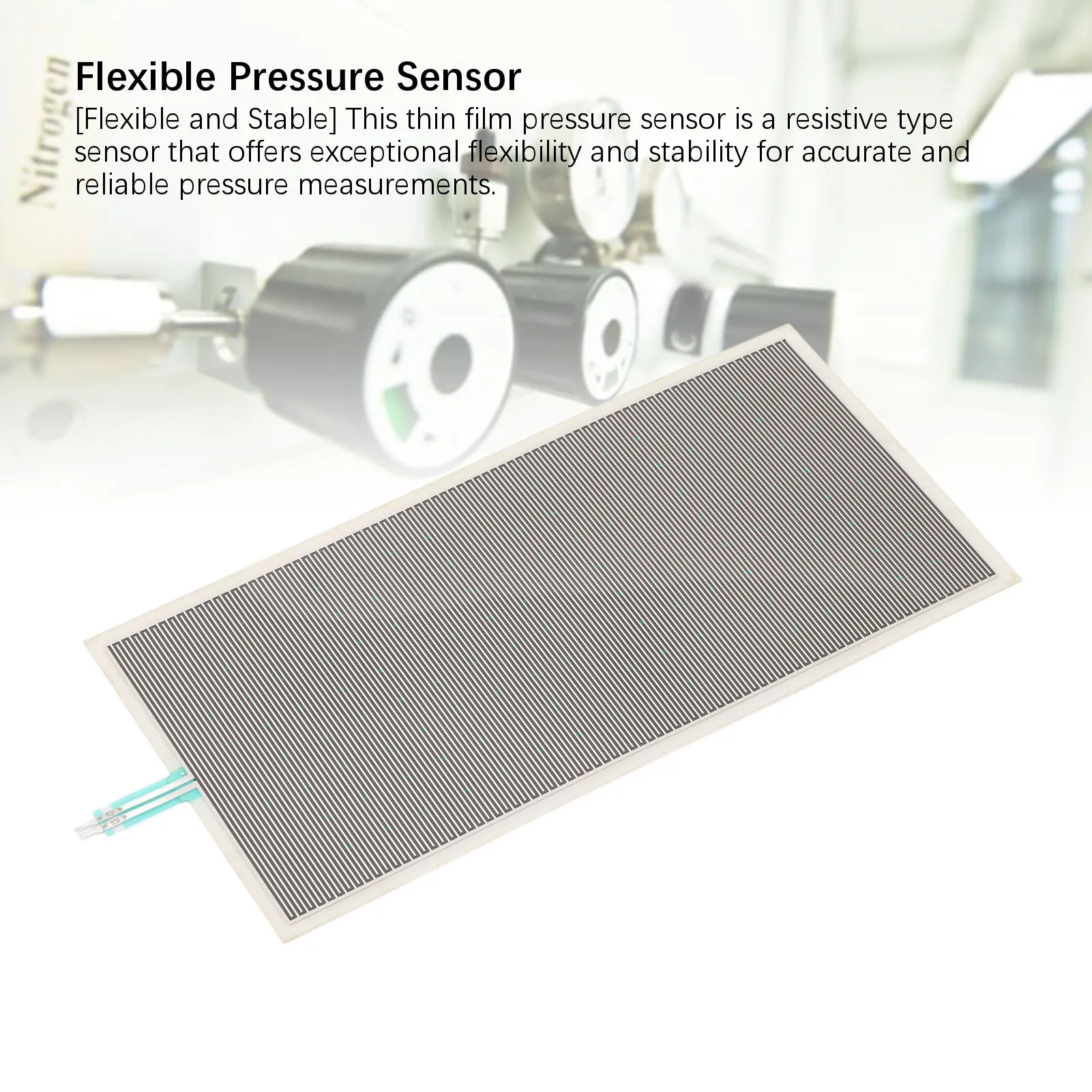 Thin Film Pressure Sensor 100x200mm 10‑1000g Range Flexible Piezoresistive Force Sensitive Resistor Thin Film Pressure Sensor