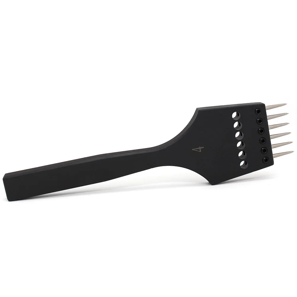 Leather Replaceable Head Hollow Punch Tools for Leather Craft Sewing Sharp Pricking Iron Chisel Round Pointed Holes