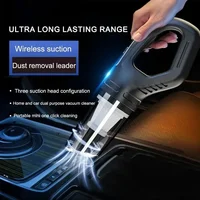 120W Portable Car Vacuum Cleaner USB Charging Handheld Cordless Vacuum Cleaner Powerful Suction for Auto/Home/Office/Pet Hair 2