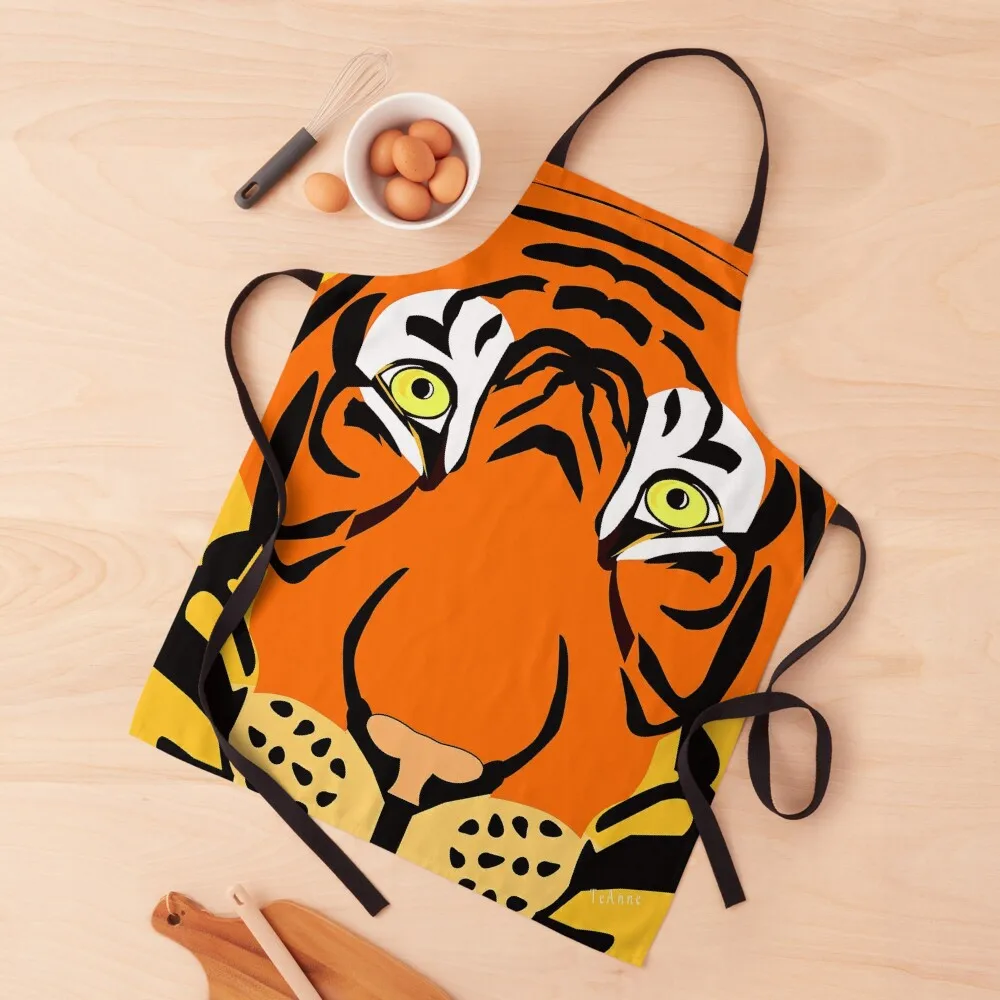 

Bengal Tiger portrait,Digital painting. Apron Sexy bib Kitchen Man Apron