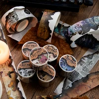 Yoofun 3.5x200cm Original Burning Masking Tape Vintage Burned Border Washi Tape for Journal Scrapbooking Letter Card Frame DIY 2