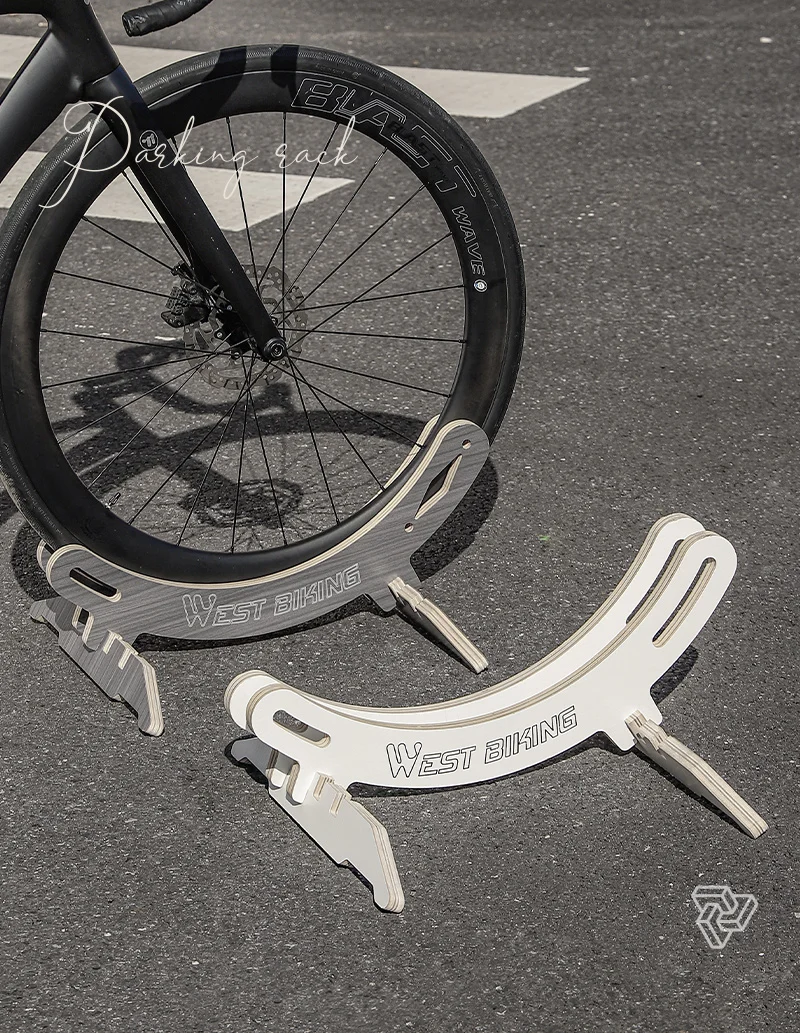 WEST BIKING Fahrradständer, verstellbarer Holzständer für Rennräder, Gravelbikes und Mountainbikes, für Reifenbreiten von 20C-30C/1,9-2,2 Zoll – Detail 17