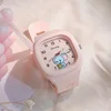 2024 Without box Cute Silicone Popular Watch Trend Style Luminous Sports Student Square Strap High Aesthetic Watch 2