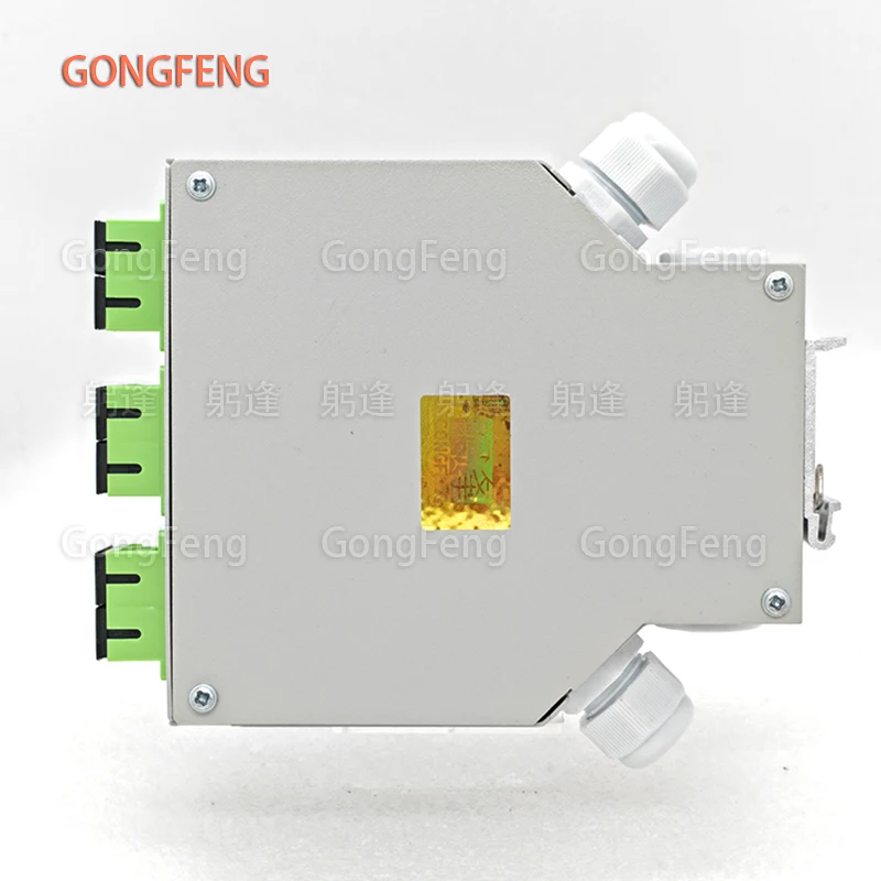 24 Cores SC APC Fiber Optic Terminal Box DIN Rail Mounted Supports SC ...