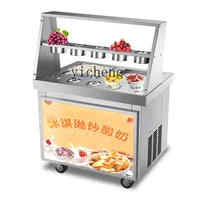 ZF Fried Yogurt Machine Commercial Full-Automatic Double-Pot Fried Ice Cream Ice Roll Machine 1