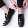 Spring Autumn Mens Loafers Luxury Men Slip On Leather Shoes Black Loafer Shoes Size 37-46 47 Dropshipping 6