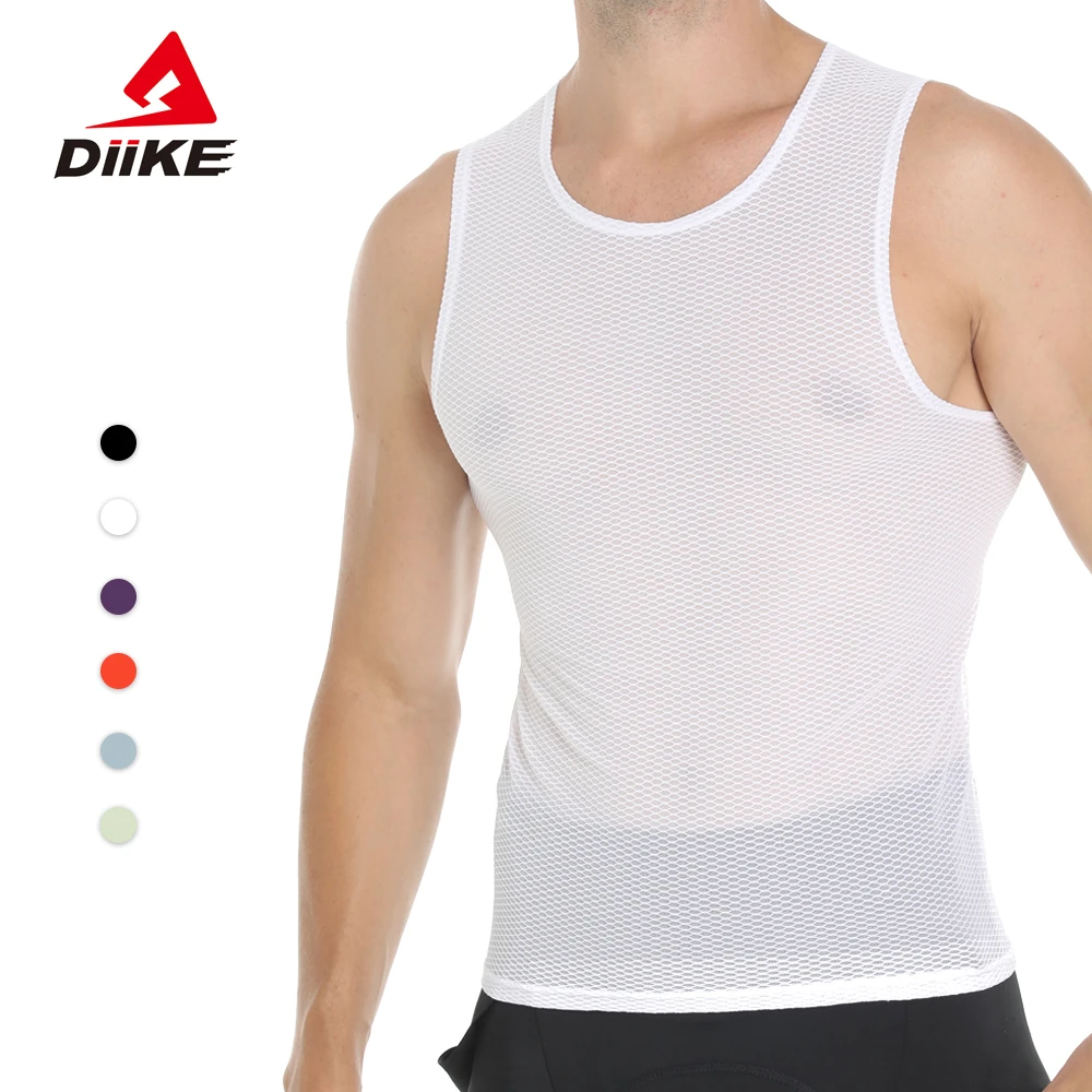 Men Cycling Base Layers Vest Mtb Bicycle Moisture Wicking Thin And