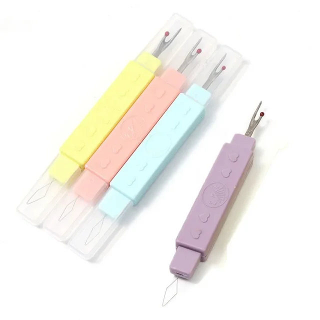 2 in 1 Needle Threader Seam Ripper Threading Seam Remover Seam Ripper Tool, Needle Threader Tool for Sewing Knitting Quilting 4