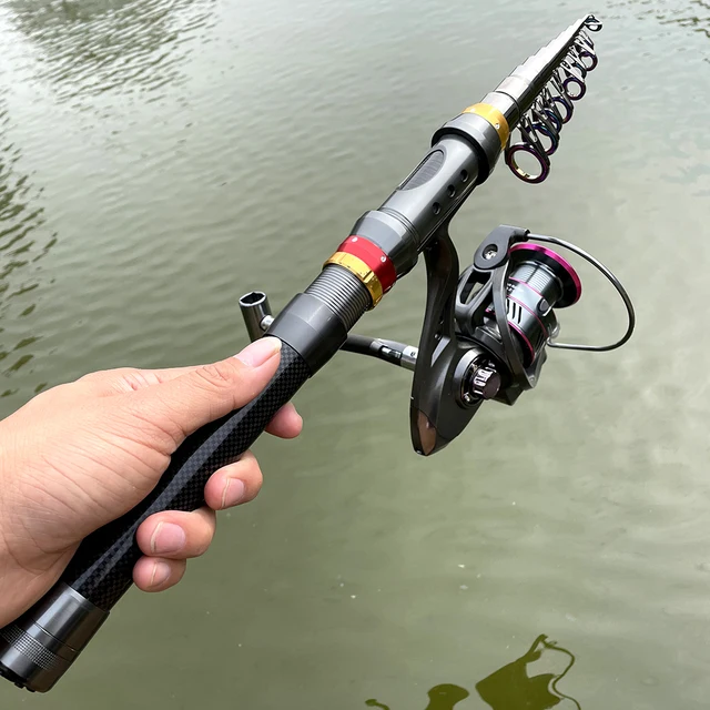 Carbon Fiber Telescopic Fishing Rod Combo 6
