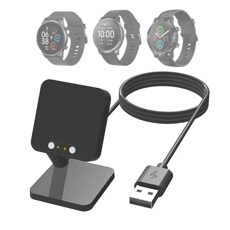 

Desktop Stand Charger USB Charging Cable Dock Station Holder for Haylou RT2 LS10/RT LS05S/Solar LS05 Smart Watch Charge Cord