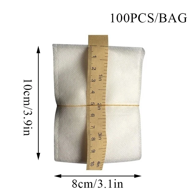 100Db Ültetési Táskák Fehér Biológiailag Lebontható, Nem Szőtt Palánta Zsák Környezeti Növények Tasak 8*10 Cm-Es - Image 6