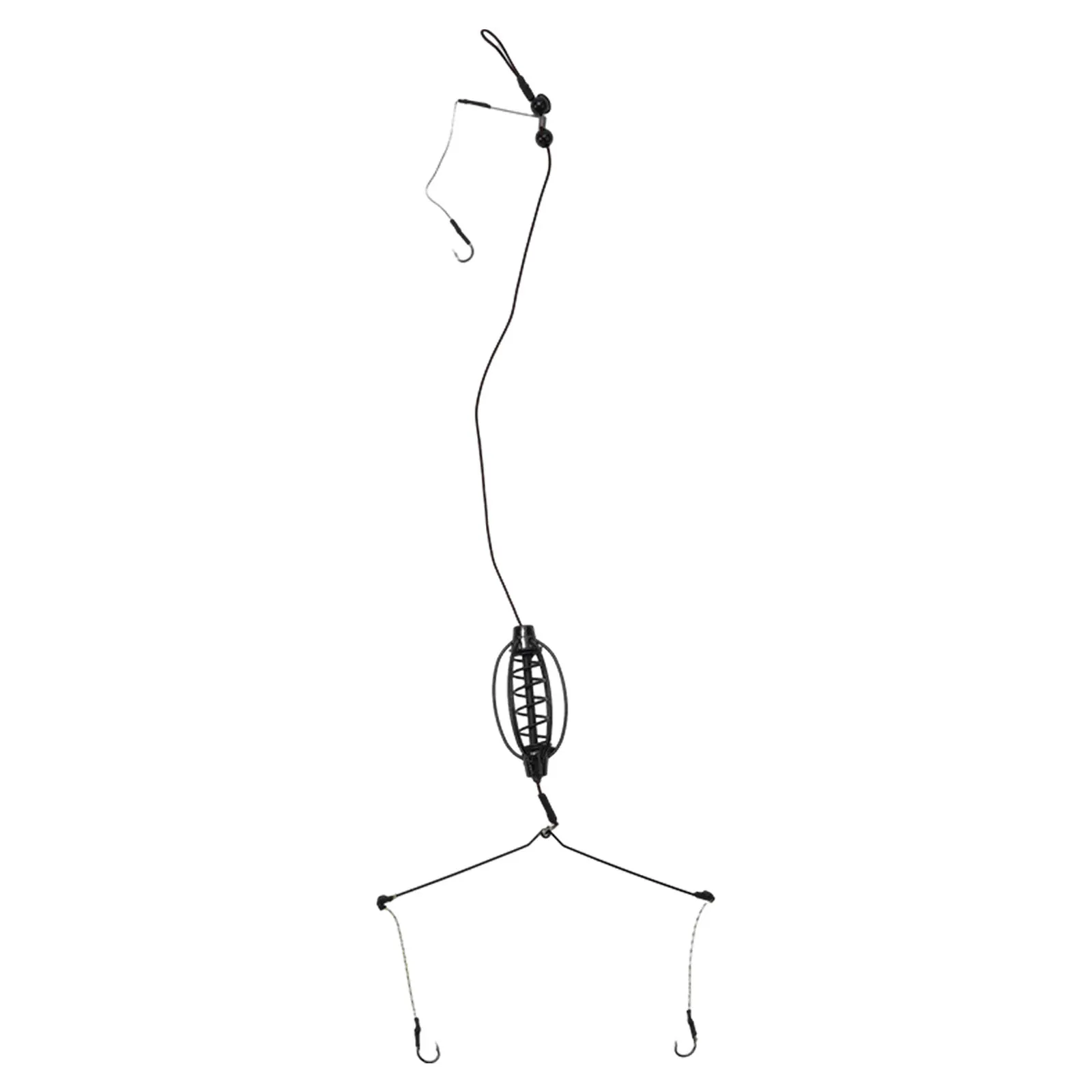 

Brand New Bait Cage Hook Rig Set Classic Spring Style Fishing Baits Cages For Long-range Throw Hook Rig Set Feeders