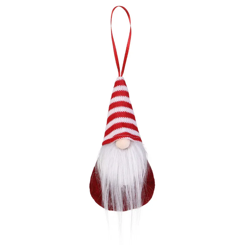 Christmas Gnome Plush Knitted Faceless Doll Handmade Swedish Tomte Christmas Elf Decoration New Year Gifts Xmas Decor For Home