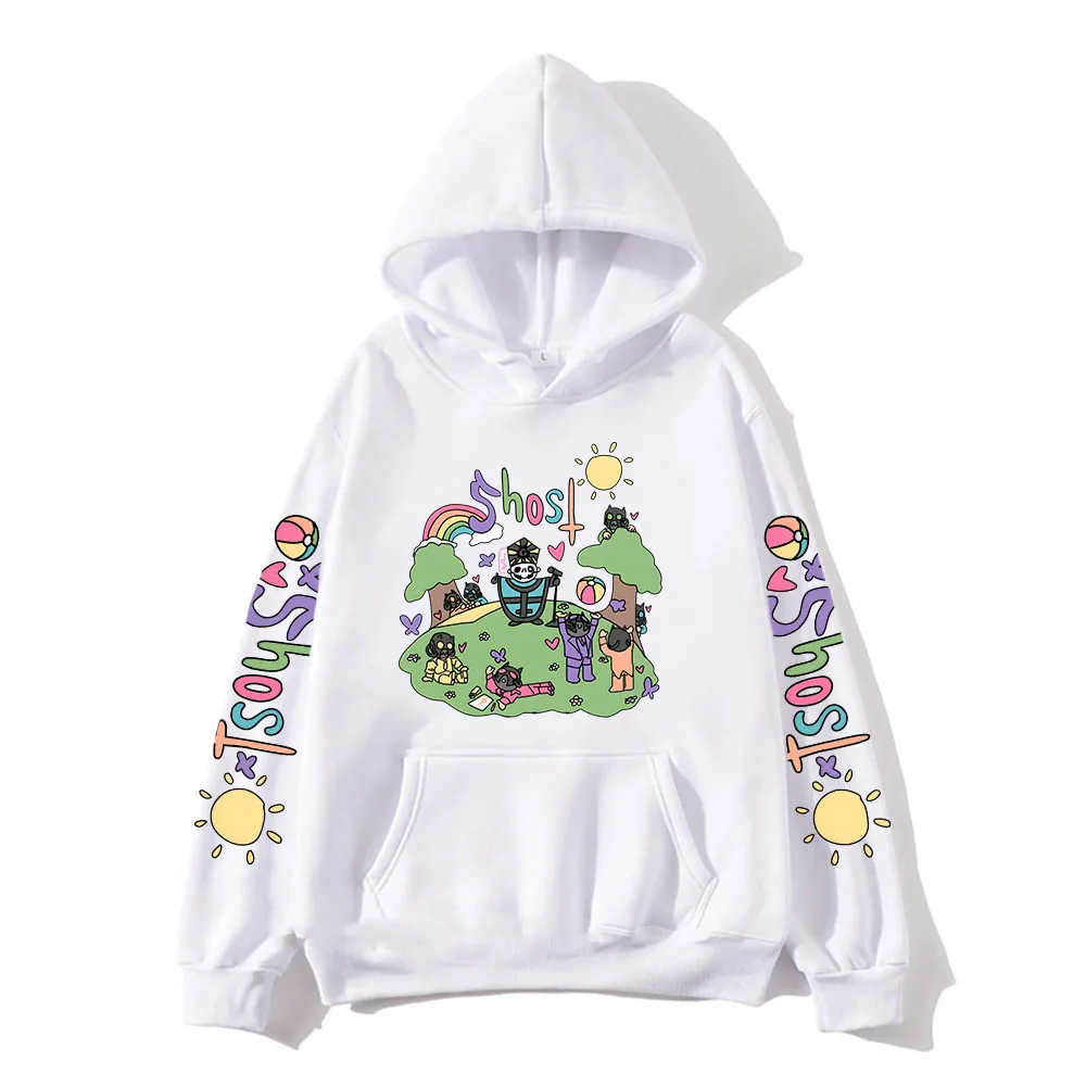 thumbnail image 1 of Sudadera con capucha de banda de música fantasma para hombre y mujer, sudaderas con capucha de gran tamaño, jerséis con capucha, chándales Unisex, ropa informal, Y2k, 1 of 3