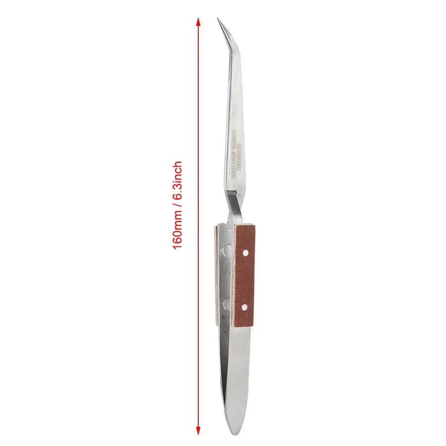 Pro Jewelry Soldering Tweezers Straight Curved/Straight Tip Selflock Welding Tweezer Locking Tweezer Jewelry Making Craft soldering tweezers tweezer tool