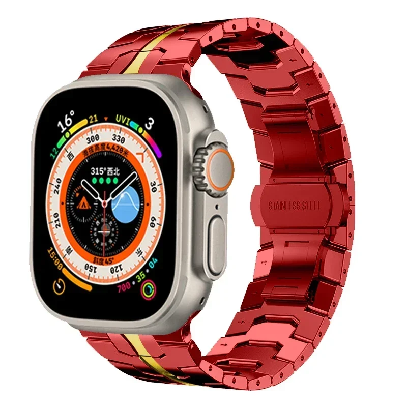 Luxury Titanium Color Stainless Steel Strap