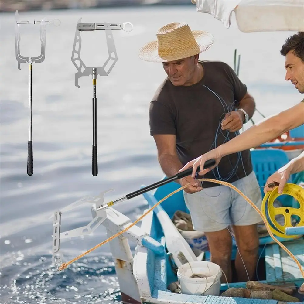 MultiPurpose Telescoping Boat Hooks For Docking Mooring Rope Dock Line