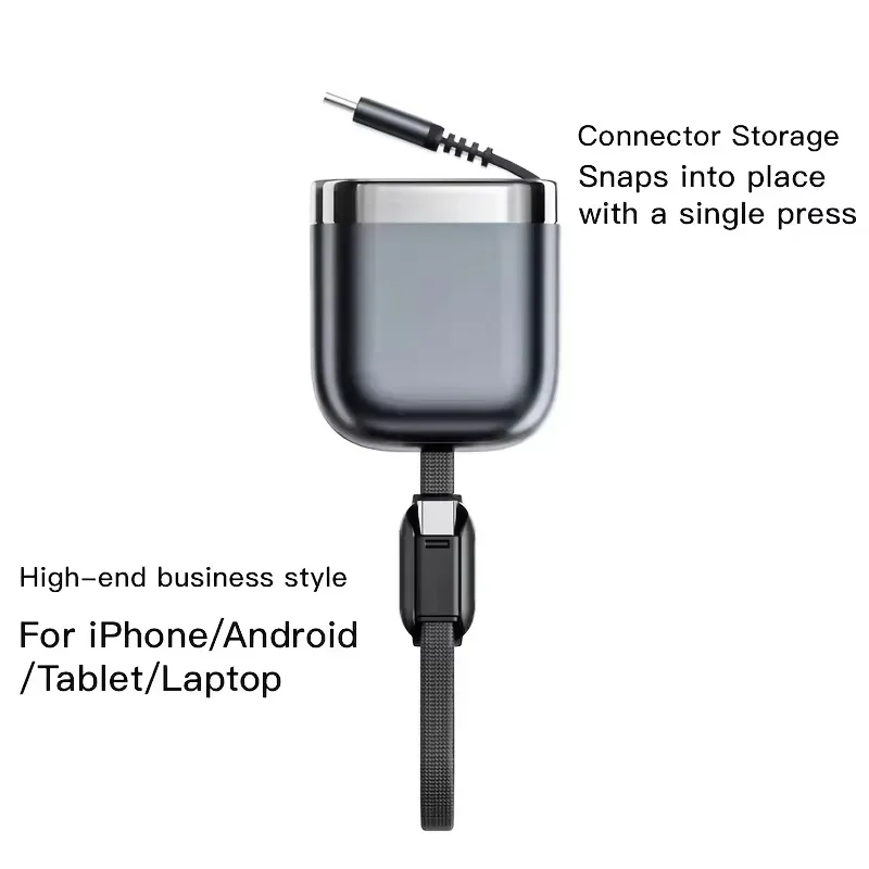 240W USB C 접이식 케이블 아이폰 17 16 15 아이패드 삼성 고속 충전기 미니 사이즈 480Mbps 타입-C to USB C 데이터 케이블 장치용
