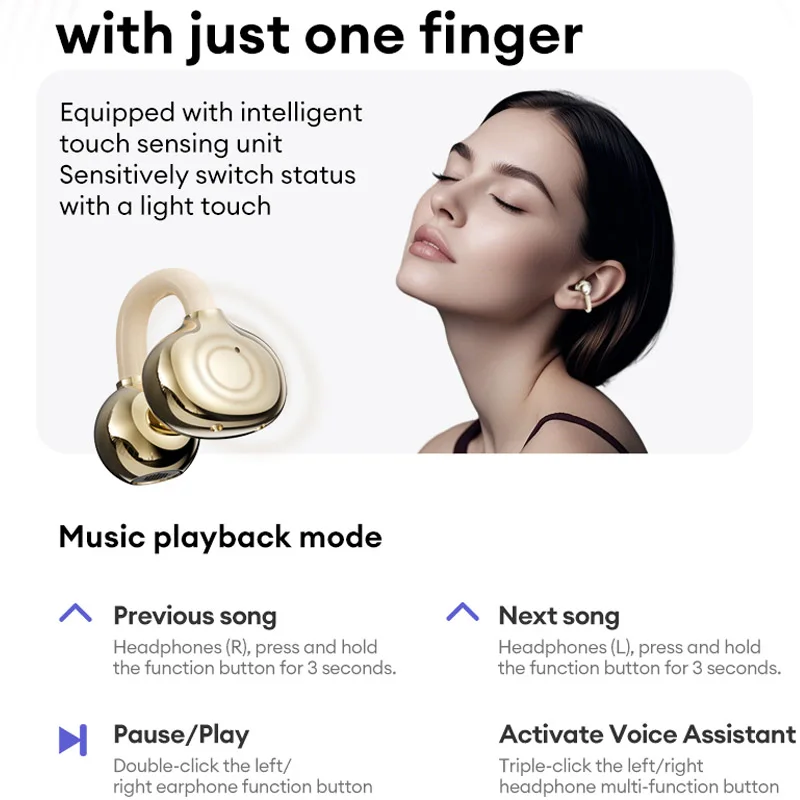 Lenovo Le302 Original Headphones Upgrade Wireless Bluetooth 5 4 Earphones Tws Hifi Sound Gaming Earbuds Sport Headset With Mic, Alina Gadgets