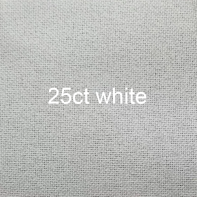 Top Quality Aida Embroidery Fabric,Cross Stitch Canvas, White Color, 11CT 14CT 16CT 18CT 25CT 28CT, 100X148CM