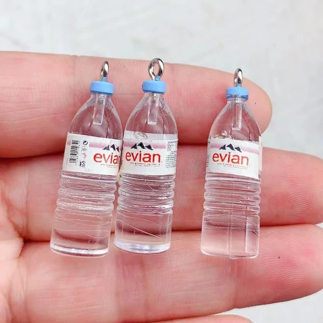 2pcs Evian Confetti Water Bottle Charms