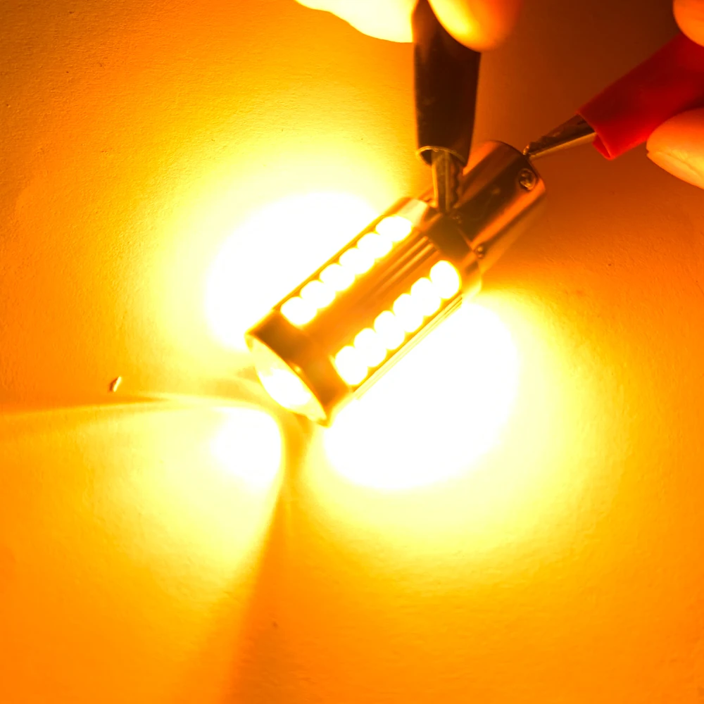 ڵ  õ 3157 , LED 1156, BA15S, PY21W, BAU15S, 1157, BAY15D, P21, 5W, 33SMD , 7440 T20, 7443, W21, 5W, 2 