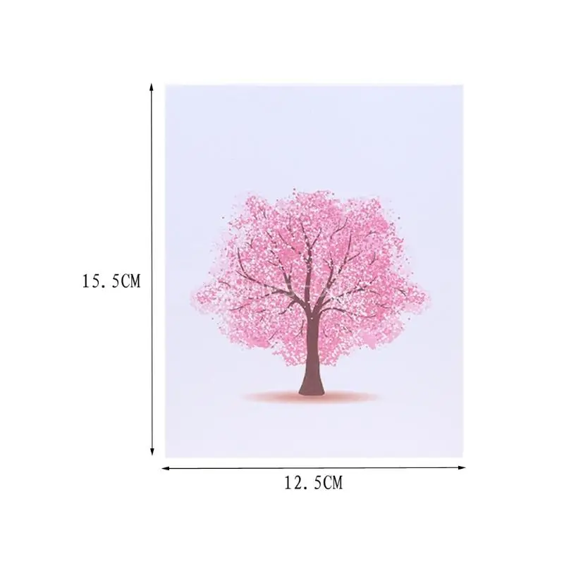 Q6PE 3D for Pop Up Peach Blossom Greeting Card Handmade Paper Crafts Card For Baby Shower Birthday Party Invitation Cards