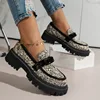 Fujin Denim Print Cloth Synthetic Leather Platform Wedge Chunky Sneaker Comfy High Brand Spring Fashion Autumn Casual Shoes 1